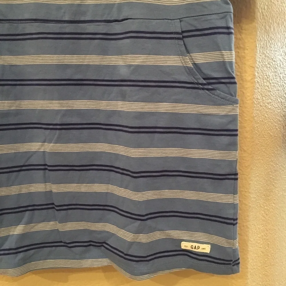 NWT~GAPKIDS Blue Stripe Dress Size XXL (14-16)